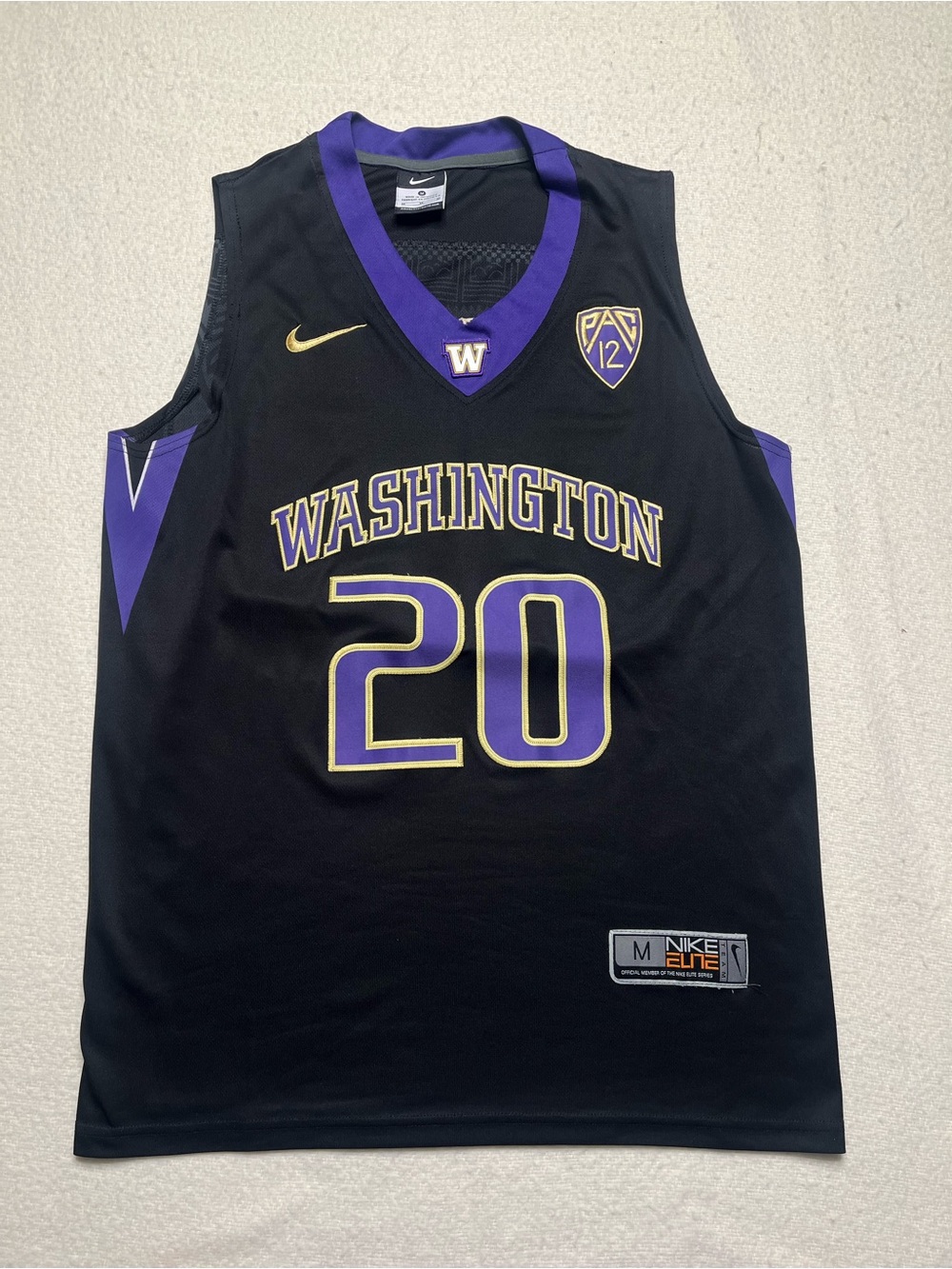 Nike Team Elite NCAA Washington Huskies Markelle Fultz Embroidered Jersey Mens M